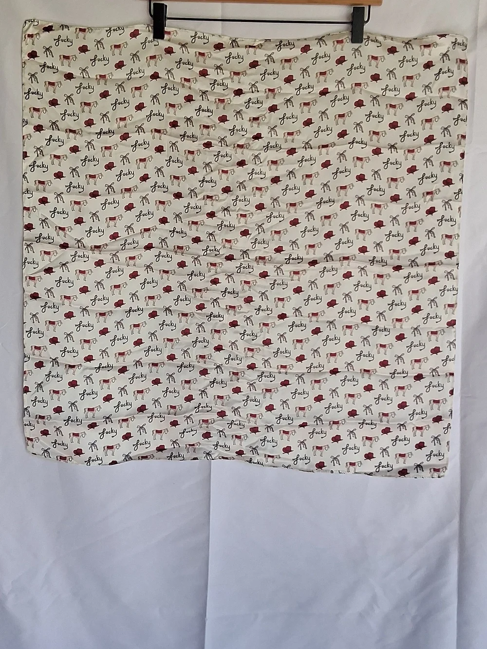 Anthropologie Hair Bandana Horse Hat Print